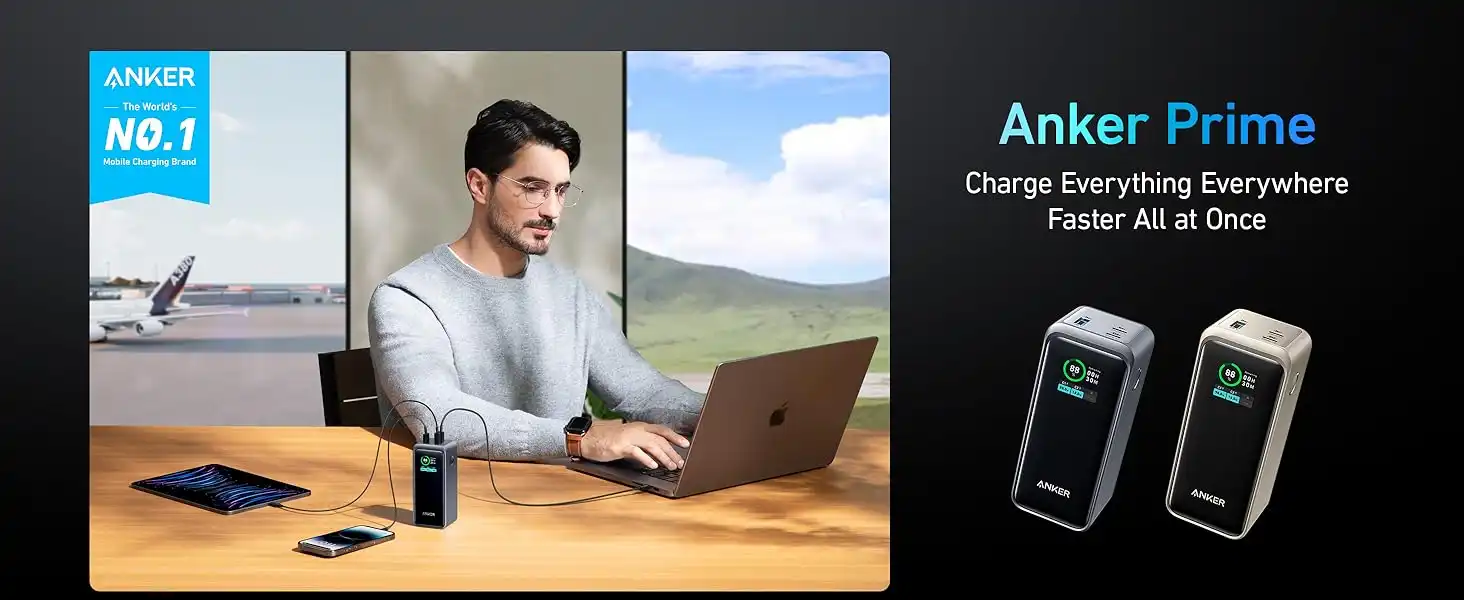 Anker Prime 20,000mAh Power Bank 200W A1336