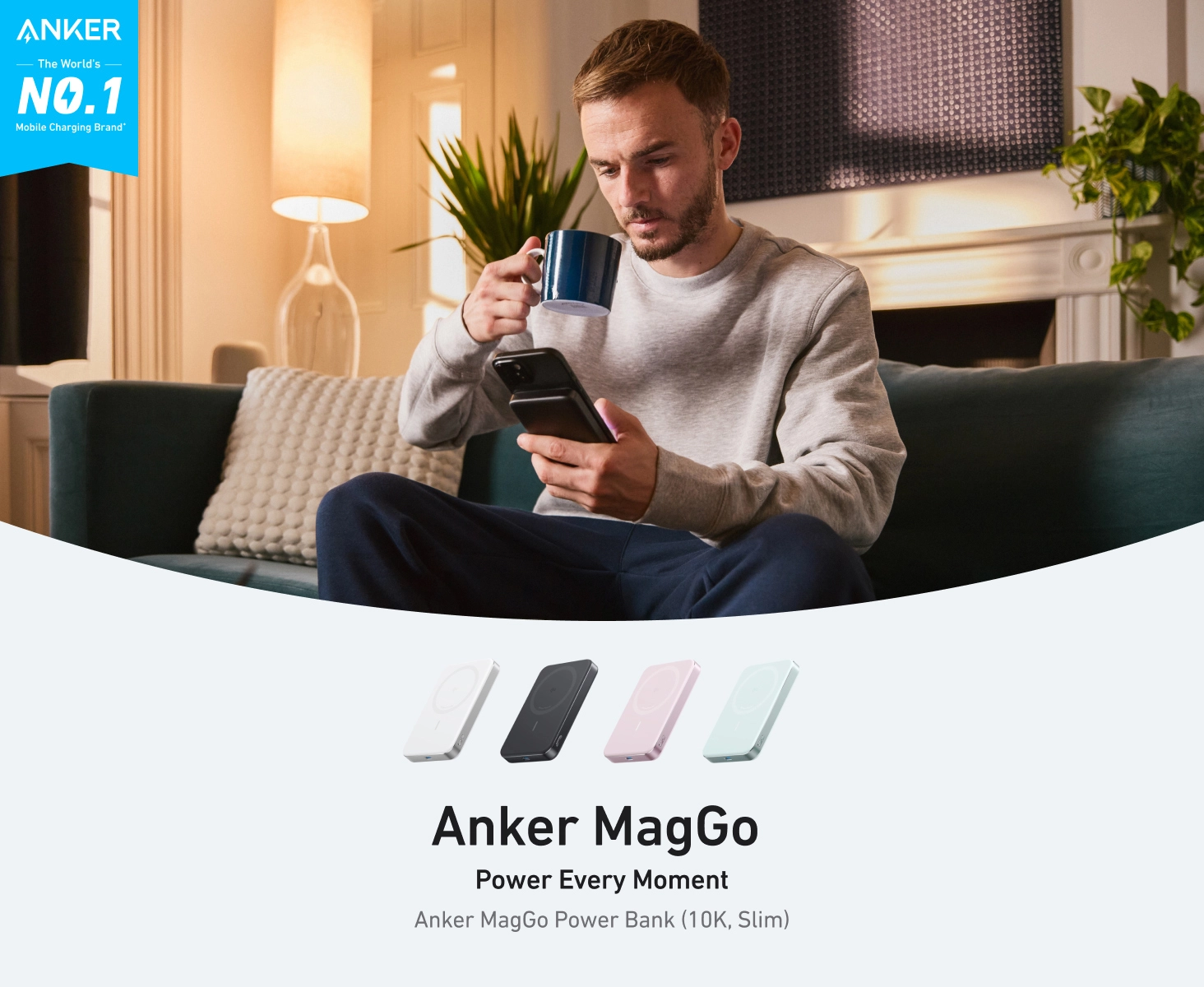 پاوربانک انکر Anker MagGo 10000mAh Power Bank A1664