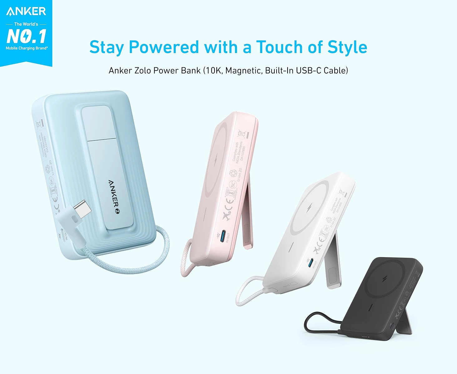 Anker Zolo Magnetic 10000mAh Power Bank