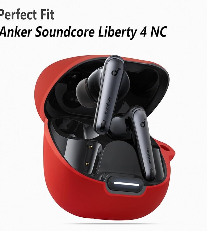 کیس محافظ سیلیکونی هدفون انکر Anker Soundcore Liberty 4 NC Silicone Case + آویز - Image 7