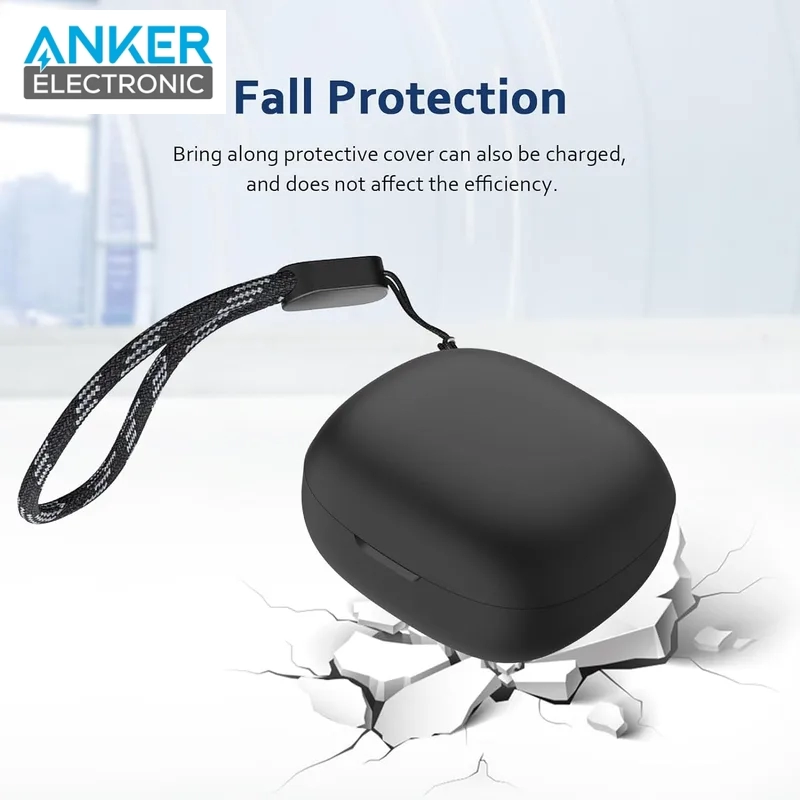 محافظ سیلیکونی هدفون انکر Anker P25i Headphone Silicone Case A3949 + بند پارچه ای - Image 7