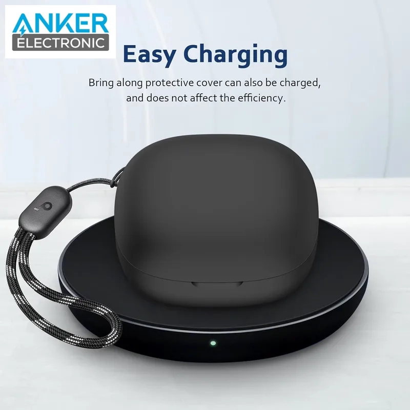 محافظ سیلیکونی هدفون انکر Anker P25i Headphone Silicone Case A3949 + بند پارچه ای - Image 5