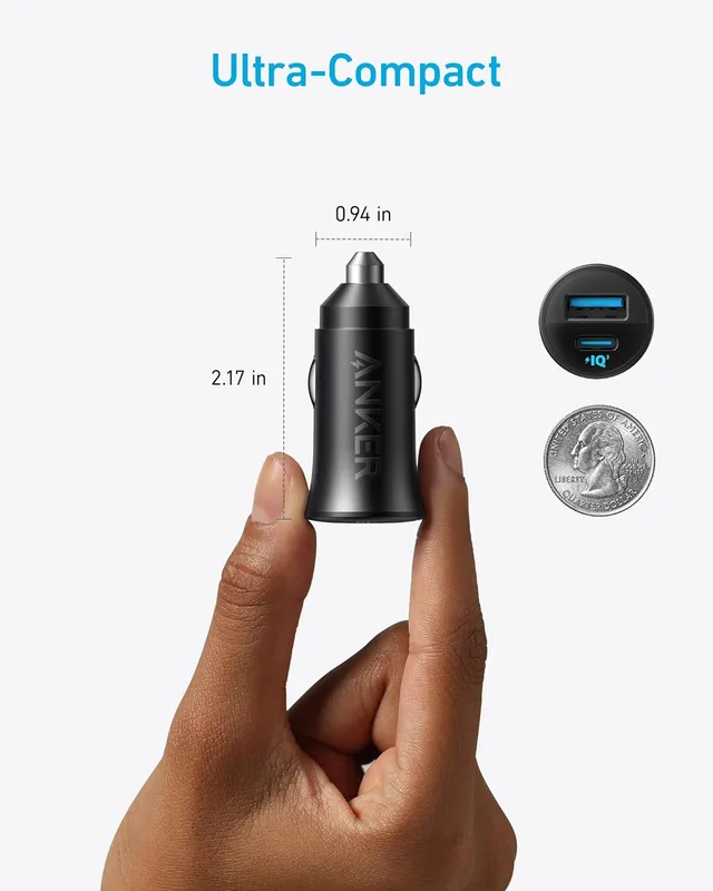 Alternative view of شارژر فندکی 30 وات انکر Anker USB-C Car Charger 30W A2741