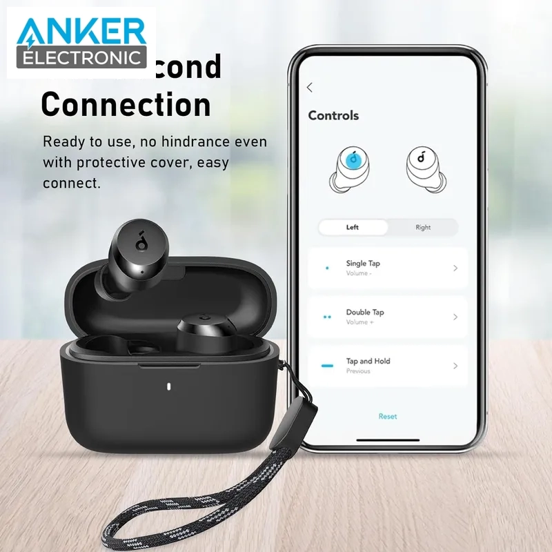 Alternative view of کیس محافظ سیلیکونی هدفون انکر Anker Soundcore A20i Silicon Case + آویز فلزی