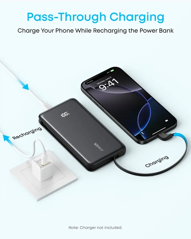 Alternative view of پاوربانک 10000 میلی آمپر انکر Anker Power Bank 10000mAh A110D