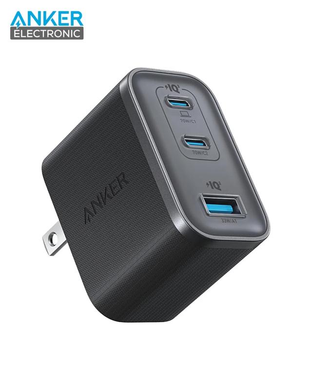 شارژر دیواری 70 وات انکر Anker Wall Charger 70W A121A دوپین تاشو