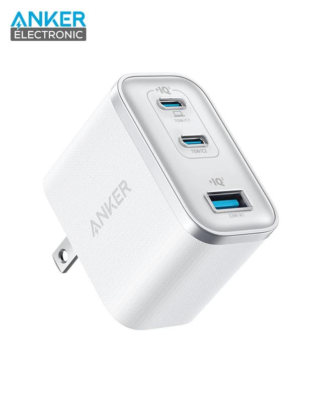 شارژر دیواری 70 وات انکر Anker Wall Charger 70W A121A دوپین تاشو - Image 3