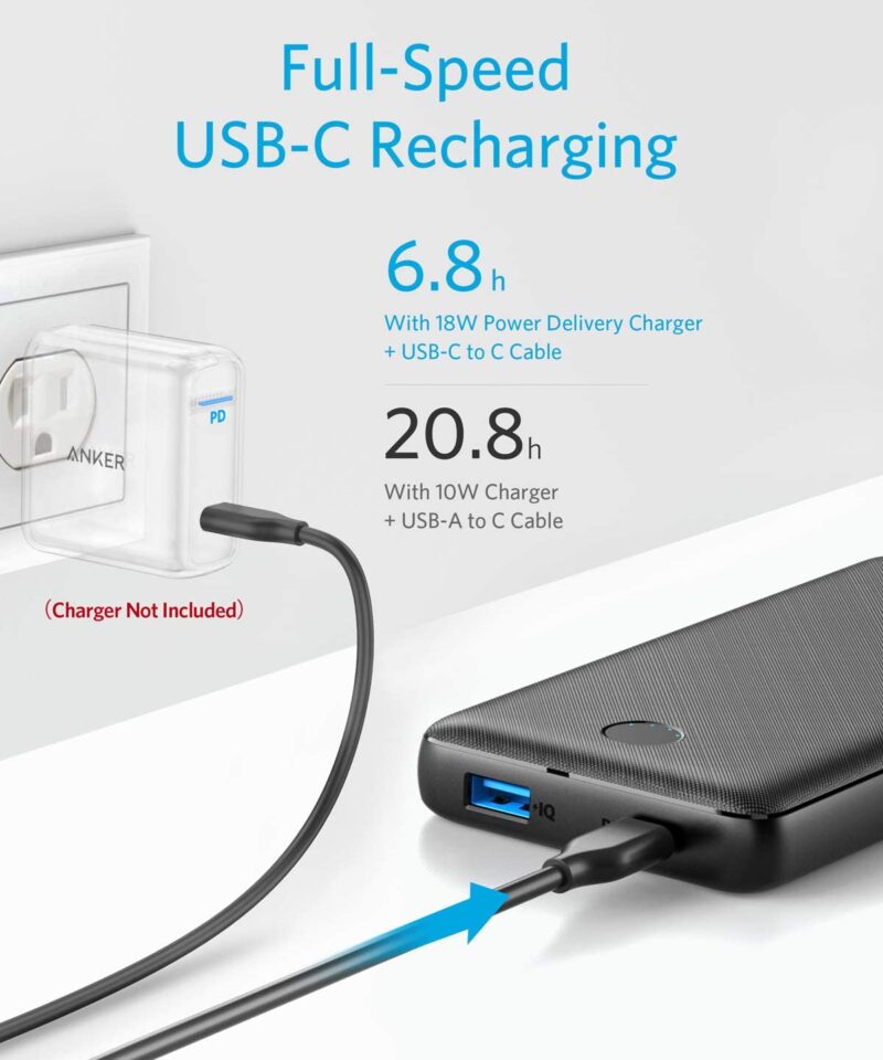 Alternative view of پاوربانک انکر Anker PowerCore Essential PD 20000 mAh A1287h11 بدنه ساده