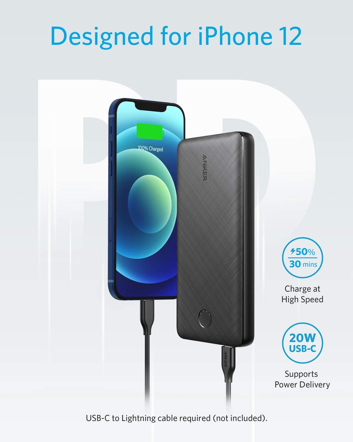 پاوربانک انکر Anker PowerCore Essential PD 20000 mAh A1287h11 بدنه ساده - Image 4
