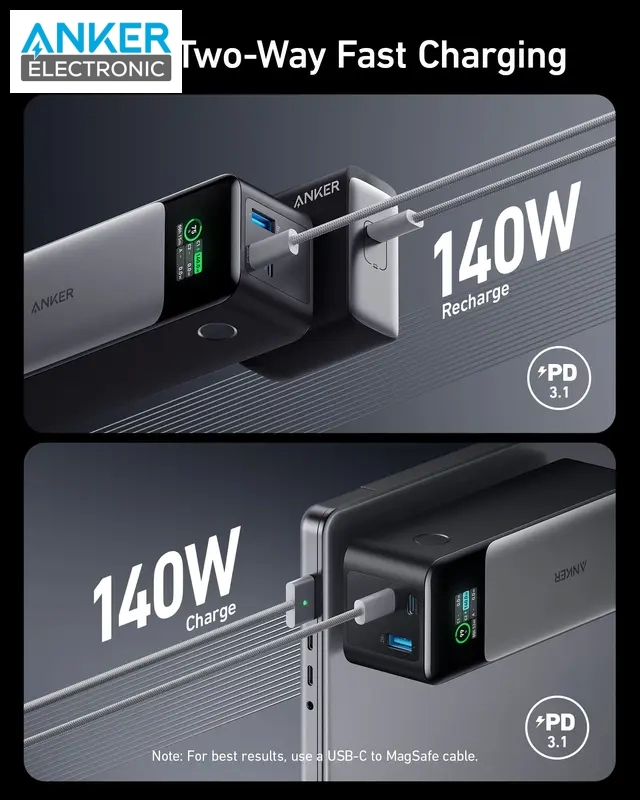 Alternative view of پاوربانک 140 وات انکر Anker 737 Power Bank PowerCore 24000mAh A1289