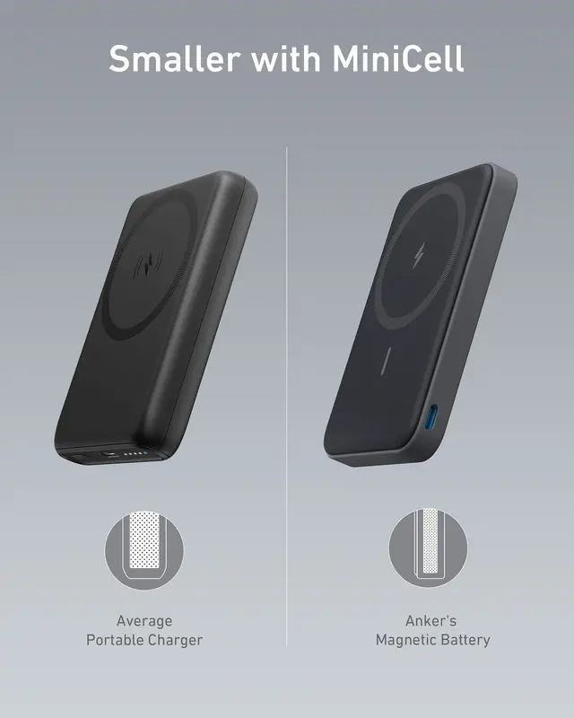 Alternative view of پاوربانک مگ سیف 5000 میلی آمپر انکر Anker 622 Magnetic Battery A1614