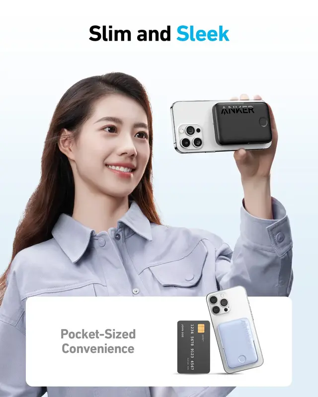 پاوربانک مگ سیف انکر Anker 322 MagGo power bank A1618 - Image 3