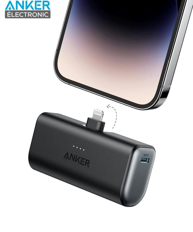 پاوربانک 5000 میلی آمپر انکر Anker Nano 5000mAh Power Bank A1645 با سوکت لایتنینگ