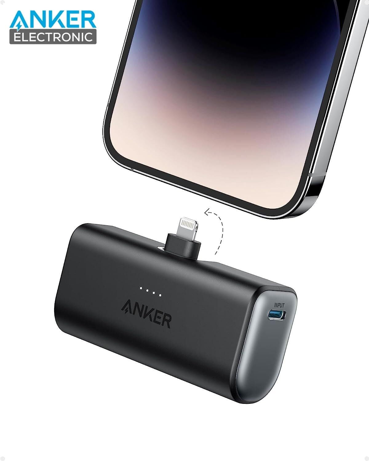پاوربانک 5000 میلی آمپر انکر Anker Nano 5000mAh Power Bank A1645 با سوکت لایتنینگ