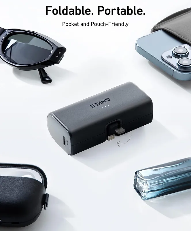 پاوربانک 5000 میلی آمپر انکر Anker Nano 5000mAh Power Bank A1645 با سوکت لایتنینگ - Image 3