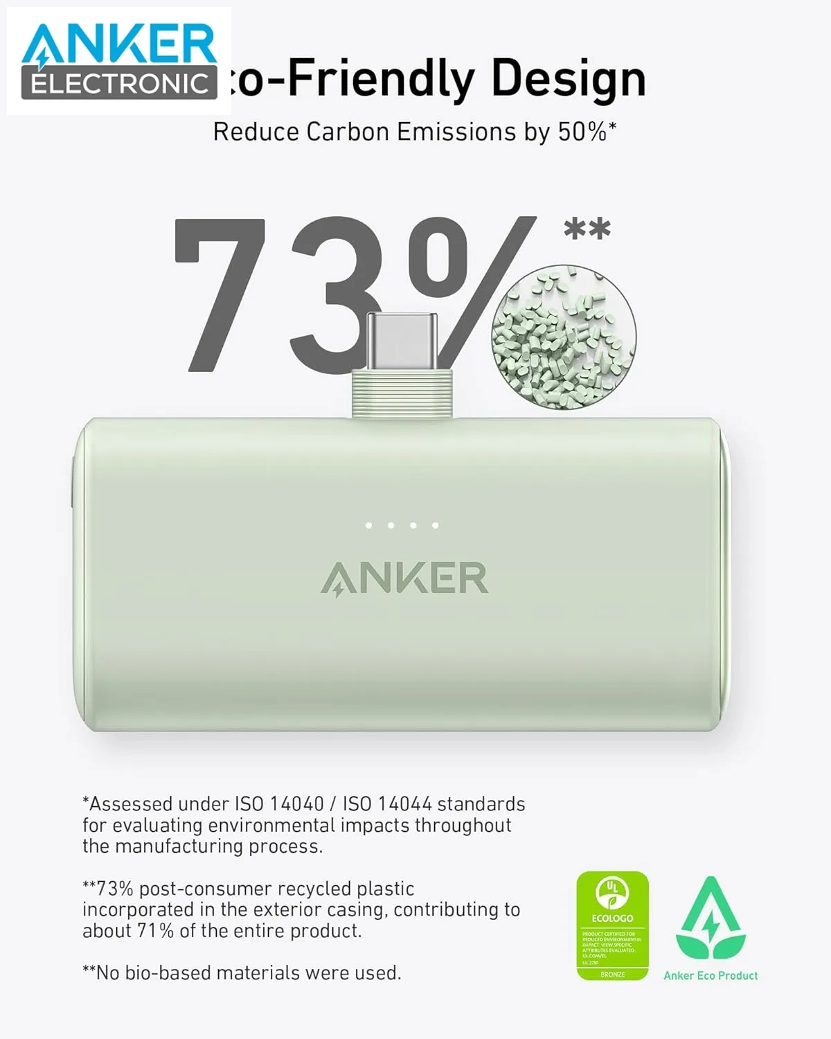 پاوربانک 5000 میلی آمپر انکر Anker Nano 5000mAh Power Bank A1653 با سوکت تایپ سی - Image 6