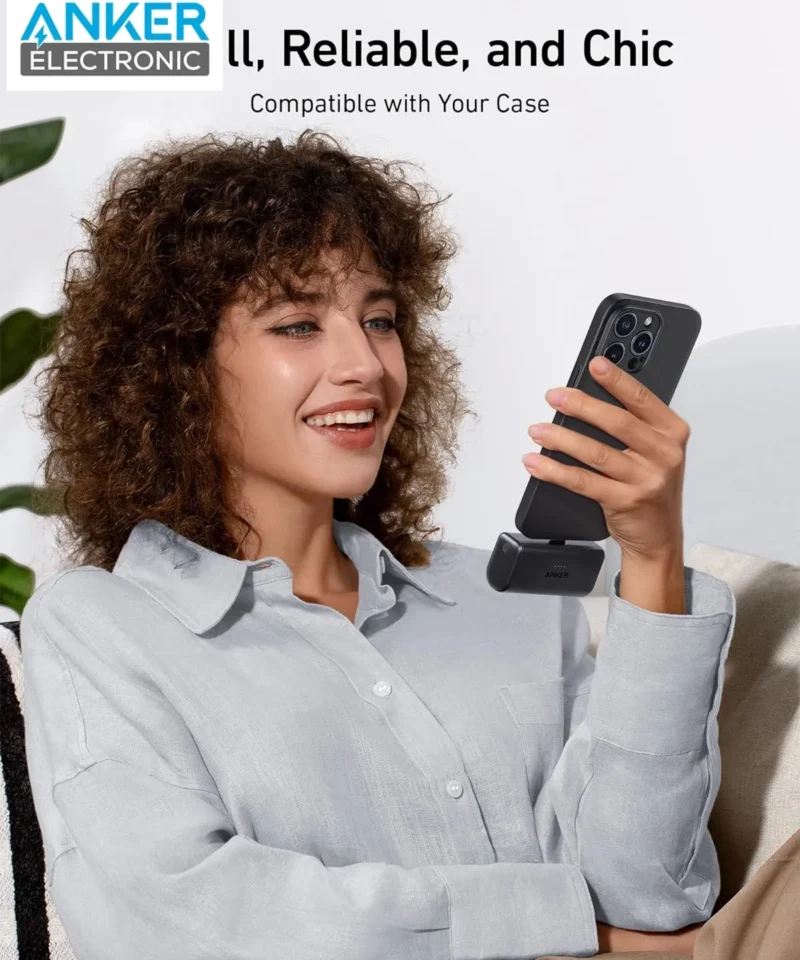 پاوربانک 5000 میلی آمپر انکر Anker Nano 5000mAh Power Bank A1653 با سوکت تایپ سی - Image 4