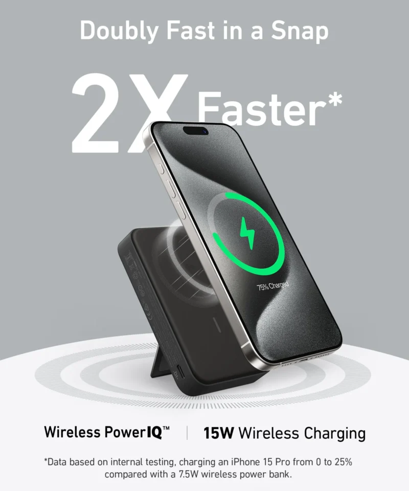 پاوربانک مگ سیف 10000 میلی آمپر انکر Anker MagGo Power Bank 10K A1654 - Image 3