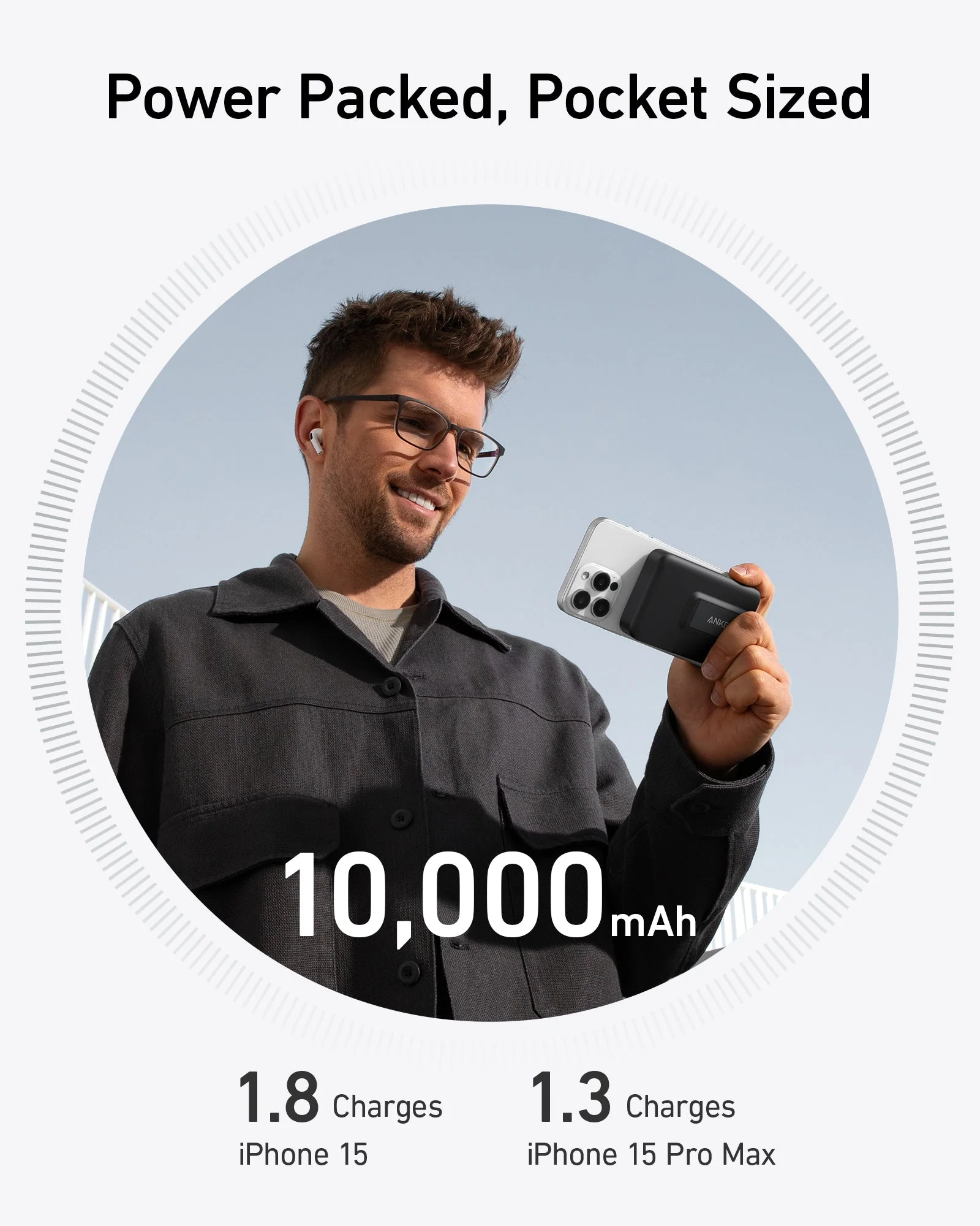 پاوربانک مگ سیف 10000 میلی آمپر انکر Anker MagGo Power Bank 10K A1654 - Image 6