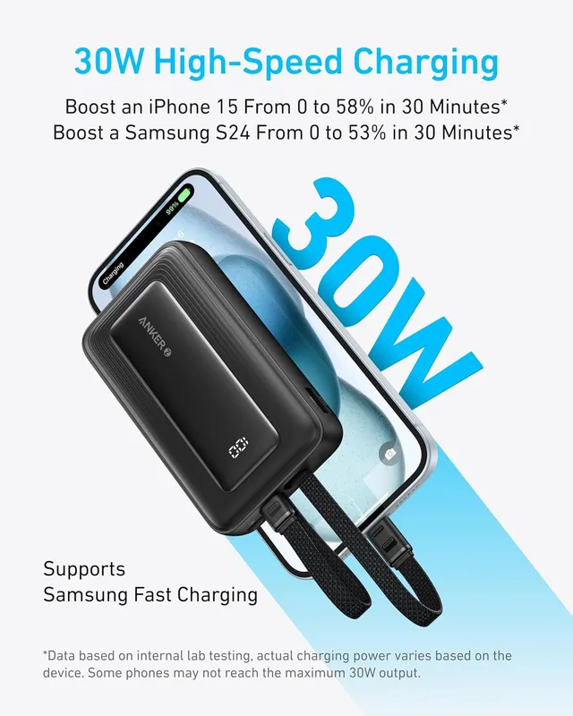 Alternative view of پاوربانک 20000 میلی آمپر انکر Anker Zolo Power Bank, 20,000mAh 30W A1681
