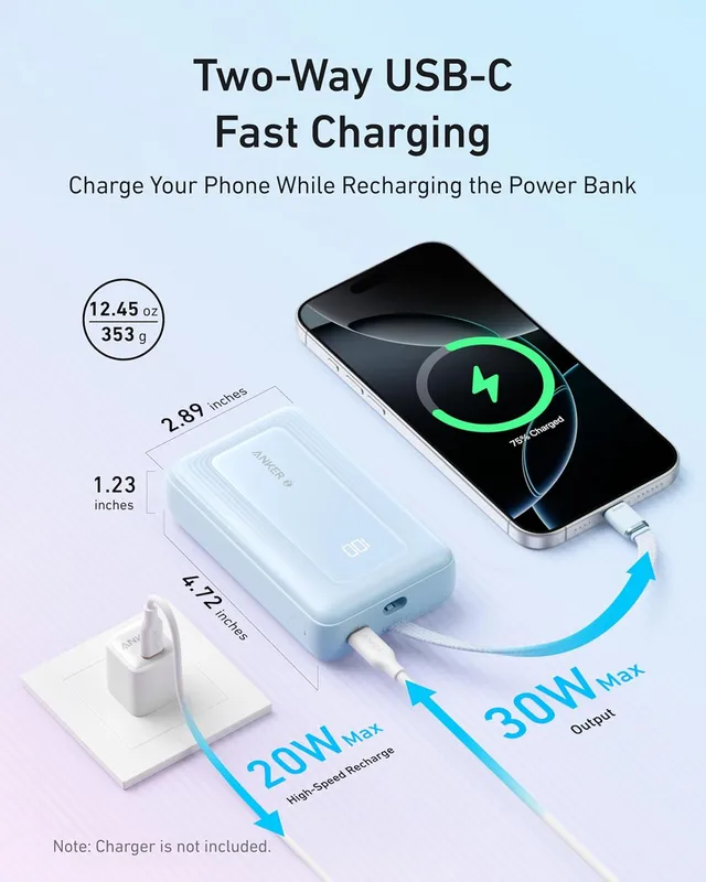 Alternative view of پاوربانک 20000 میلی آمپر انکر Anker Zolo Power Bank 20000mAh A1689