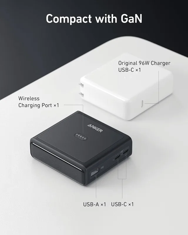 پاوربانک 250 وات + پایه شارژر 100 وات کمبو انکر Anker Prime 27650mAh Power Bank 250W With 100W Charging Base B1340 - Image 7