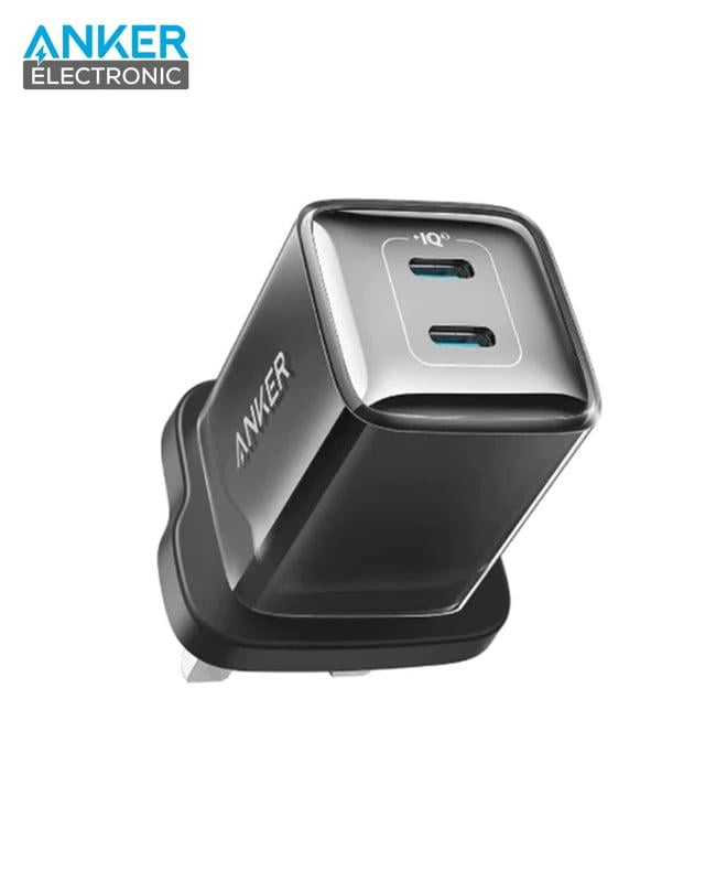 شارژر دیواری 40 وات انکر Anker 521 Charger Nano Pro A2038K11 + مبدل پریز (هدیه)