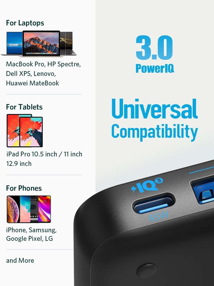 هاب شارژر 4 پورت انکر مدل Anker Powerport Atom III A2045 بدنه پارچه ای - Image 7