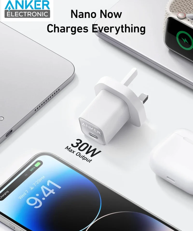 Alternative view of شارژر دیواری 30 وات انکر Anker 511 Charger Nano 3 30W A2147H21 پلاگ سه پین