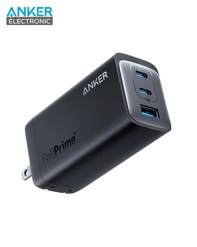 شارژر دیواری 120 وات انکر Anker 737 Charger GaNPrime 120W A2148P12 دوپین تاشو