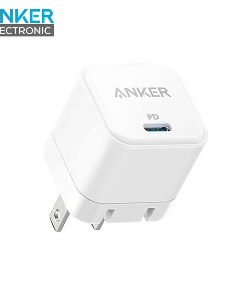 شارژر دیواری 20 وات انکر Anker PowerPort III 20W Cube B2149P23 + کابل لایتنینگ - Image 6