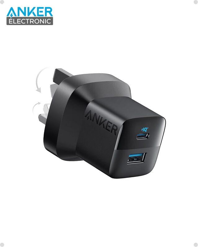 شارژر دیواری 33 وات انکر Anker 323 Charger 33W A2331 + مبدل پریز هدیه