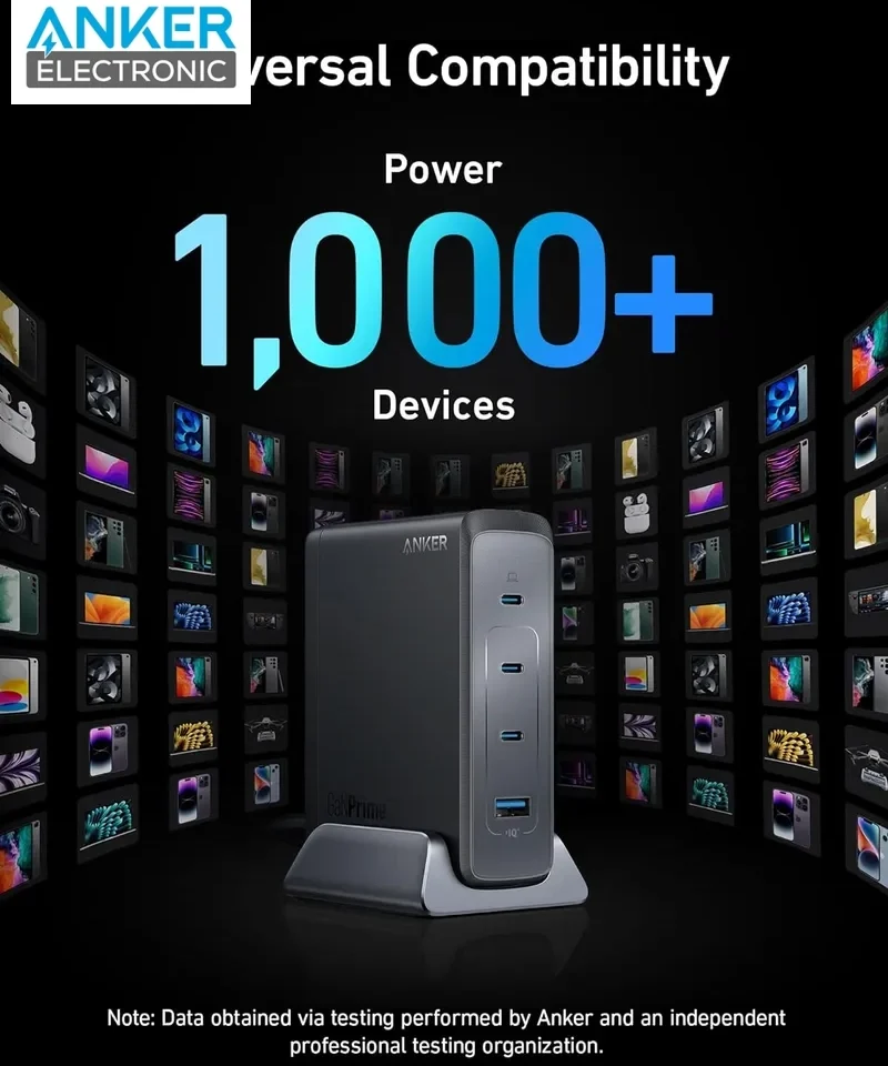 هاب شارژر رومیزی 240 وات انکر Anker Prime 240W GaN Charger A2342 - Image 4