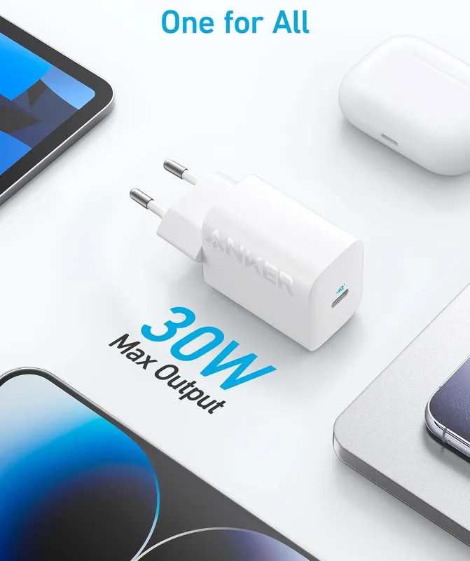 شارژر دیواری 30 وات انکر Anker 312 Charger 30W A2640 EU دوپین ایران - Image 4