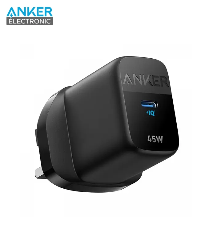 شارژر انکر 313 دیواری 45 وات انکر Anker 313 Charger Ace 45W GaN A2643 UK پلاگ سه پین