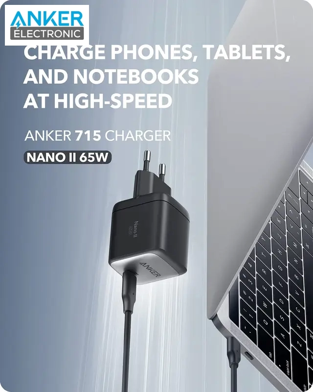 Alternative view of شارژر دیواری 65 وات انکر Anker Nano II 65W Wall Charger A2663L11