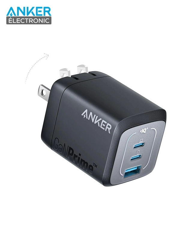 شارژر دیواری 67 وات انکر Anker Prime 67W GaN Wall Charger A2669 دوپین تاشو