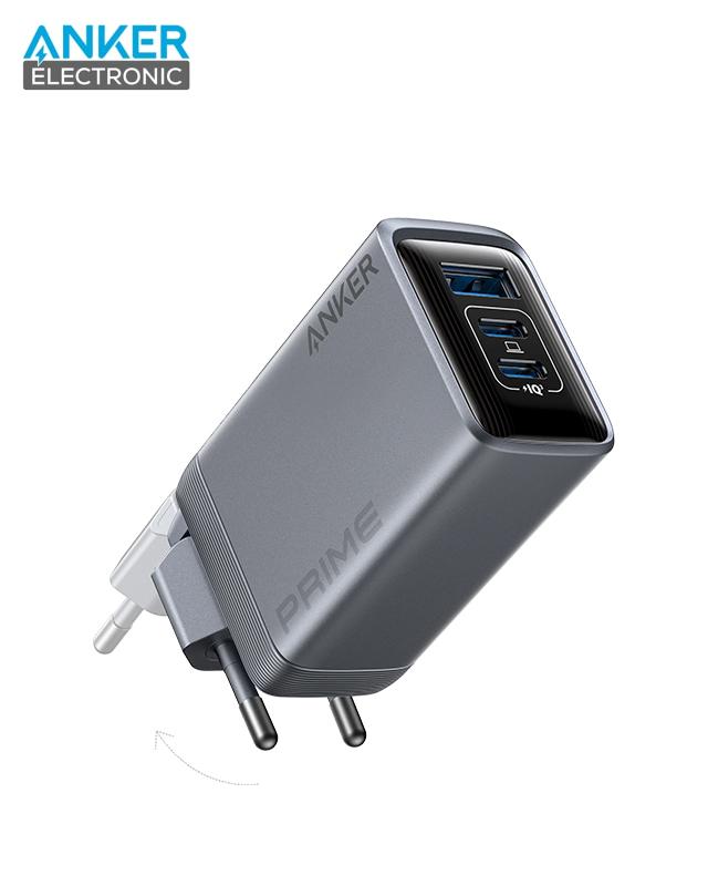 شارژر دیواری انکر Anker Prime Charger 100W GaN A2688 EU پلاگ دوپین ایران