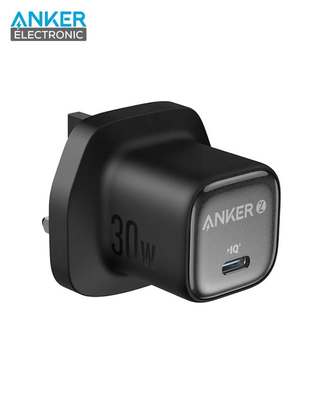شارژر دیواری 30 وات انکر Anker Zolo GaN Compact Charger 30W A2698 UK سه پین