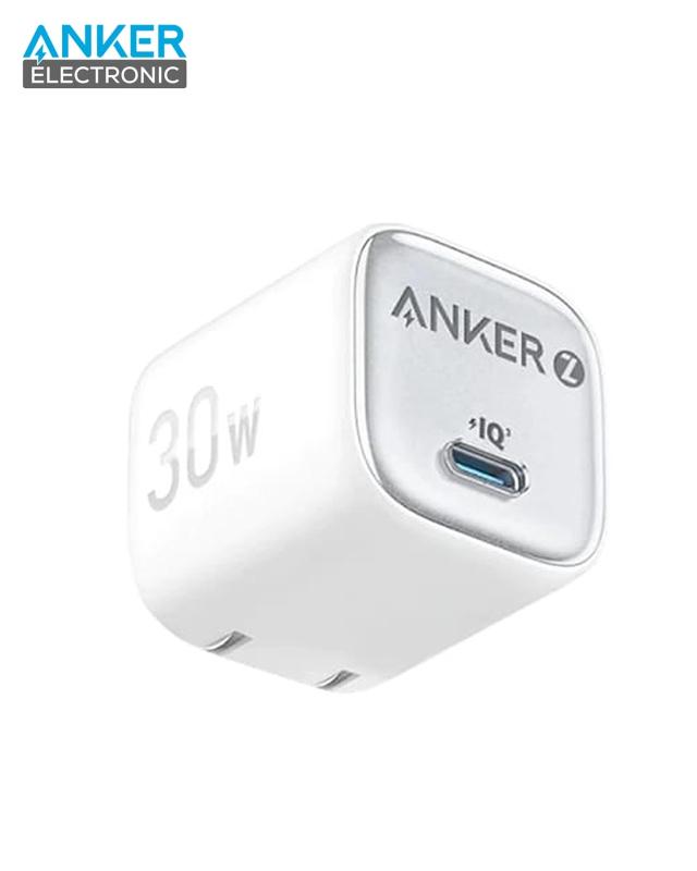 شارژر دیواری 30 وات انکر Anker Zolo GaN Compact Charger 30W A2698 US دوپین تاشو