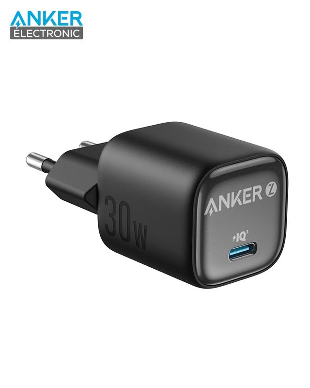 شارژر دیواری 30 وات انکر Anker Zolo GaN Compact Charger 30W A2698 پلاگ دوپین ایران