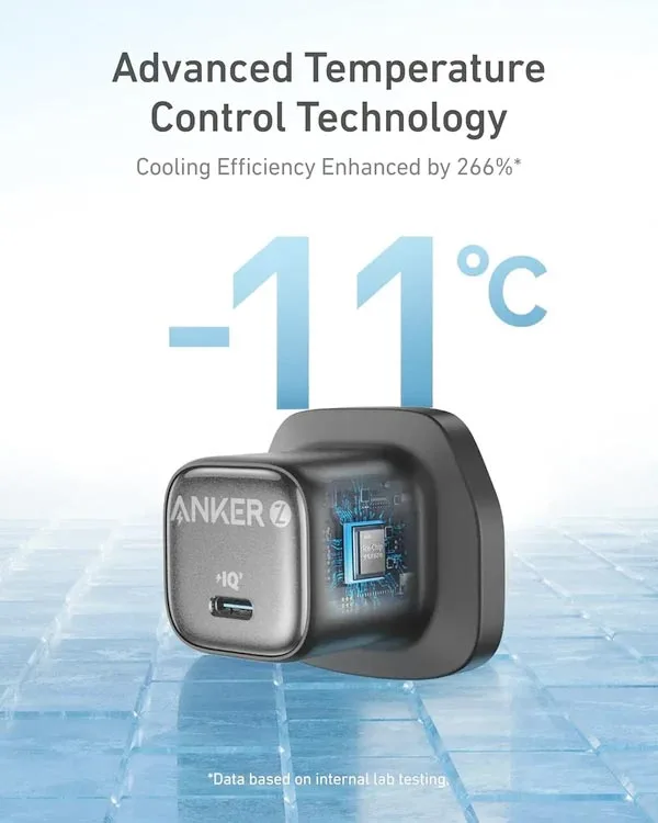 Alternative view of شارژر دیواری 30 وات انکر Anker Zolo GaN Compact Charger 30W A2698 UK سه پین