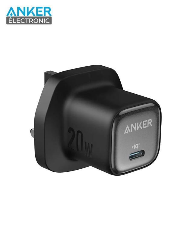 شارژر دیواری 20 وات انکر Anker Zolo 20W GaN Charger A2699 UK پلاگ سه پین