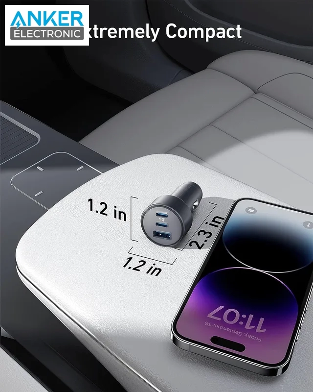 شارژر فندکی 67 وات انکر Anker 535 USB-C Car Charger 67W A2731 - Image 3