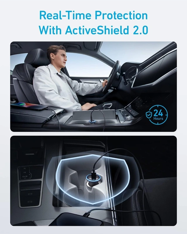 شارژر فندکی 52.5 وات انکر Anker 323 Car Charger 52.5W A2735 - Image 4