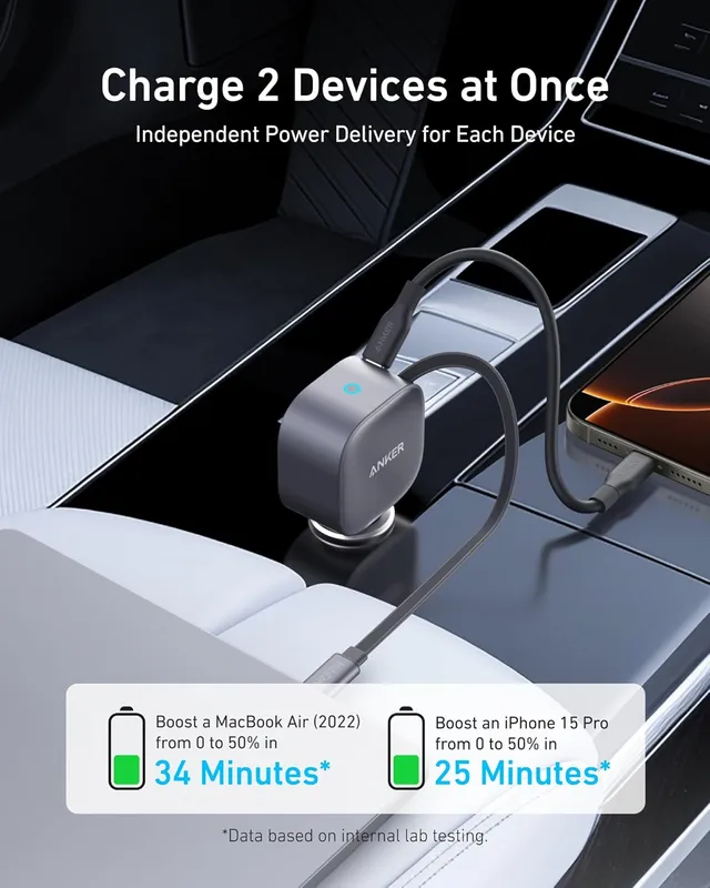 شارژر فندکی 75 وات انکر Anker USB-C Car Charger 75W A2738 - Image 5