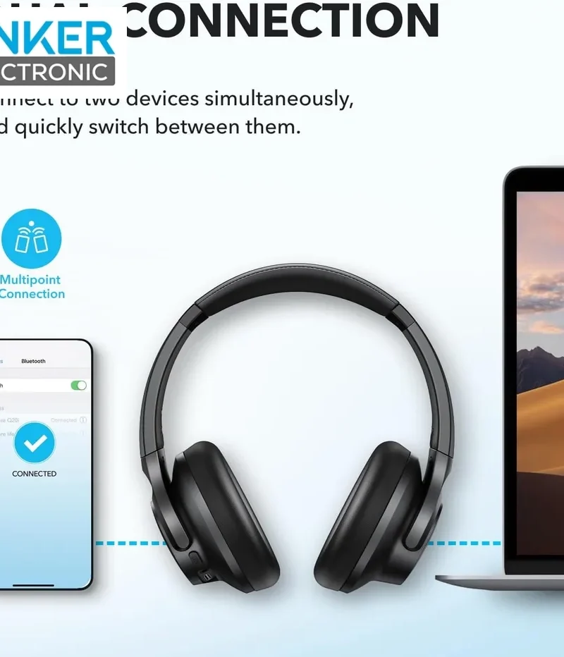 Alternative view of هدفون بی سیم انکر مدل Anker Soundcore Q20i A3004