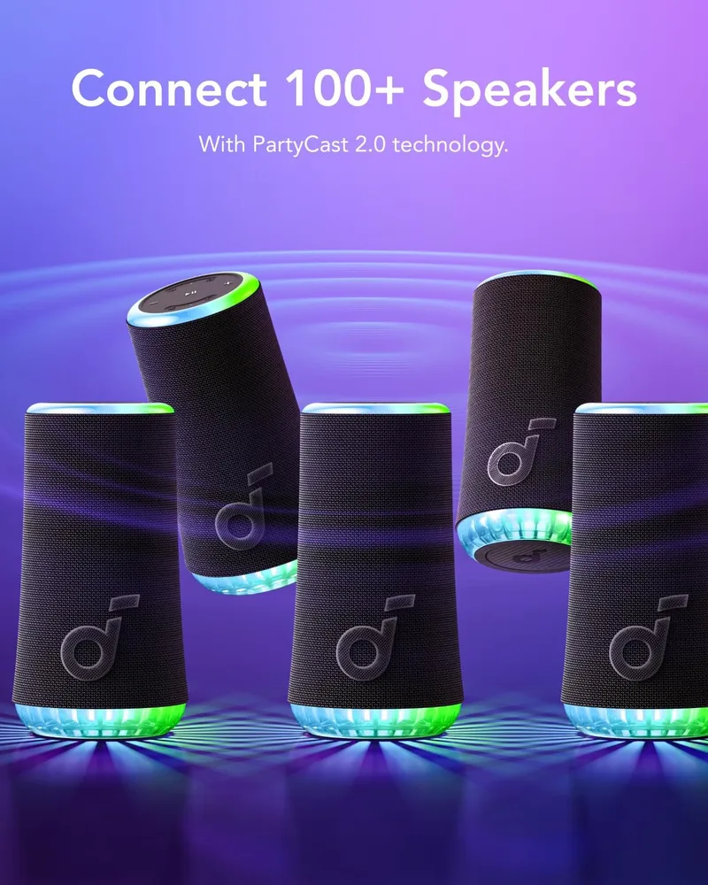 اسپیکر بلوتوثی 30 وات انکر Anker Soundcore Glow Portable Speaker A3166 - Image 2