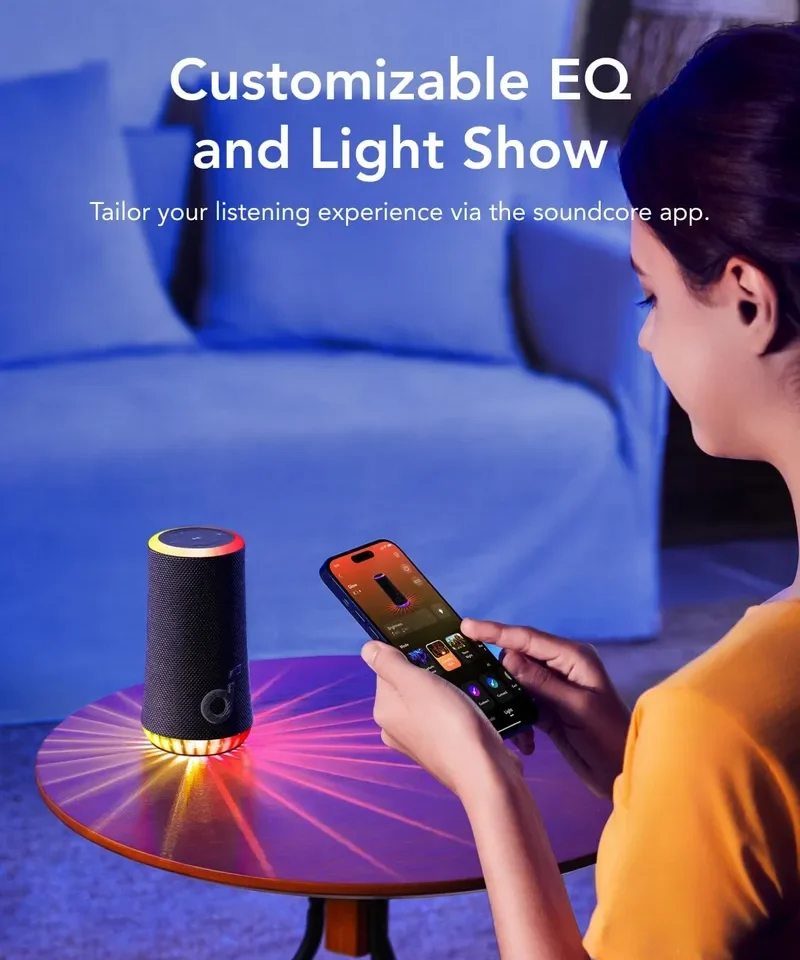 اسپیکر بلوتوثی 30 وات انکر Anker Soundcore Glow Portable Speaker A3166 - Image 3