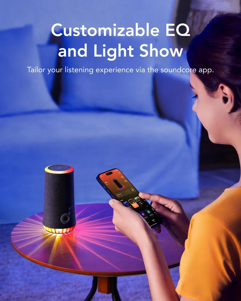 اسپیکر بلوتوثی 30 وات انکر Anker Soundcore Glow Portable Speaker A3166 - Image 3